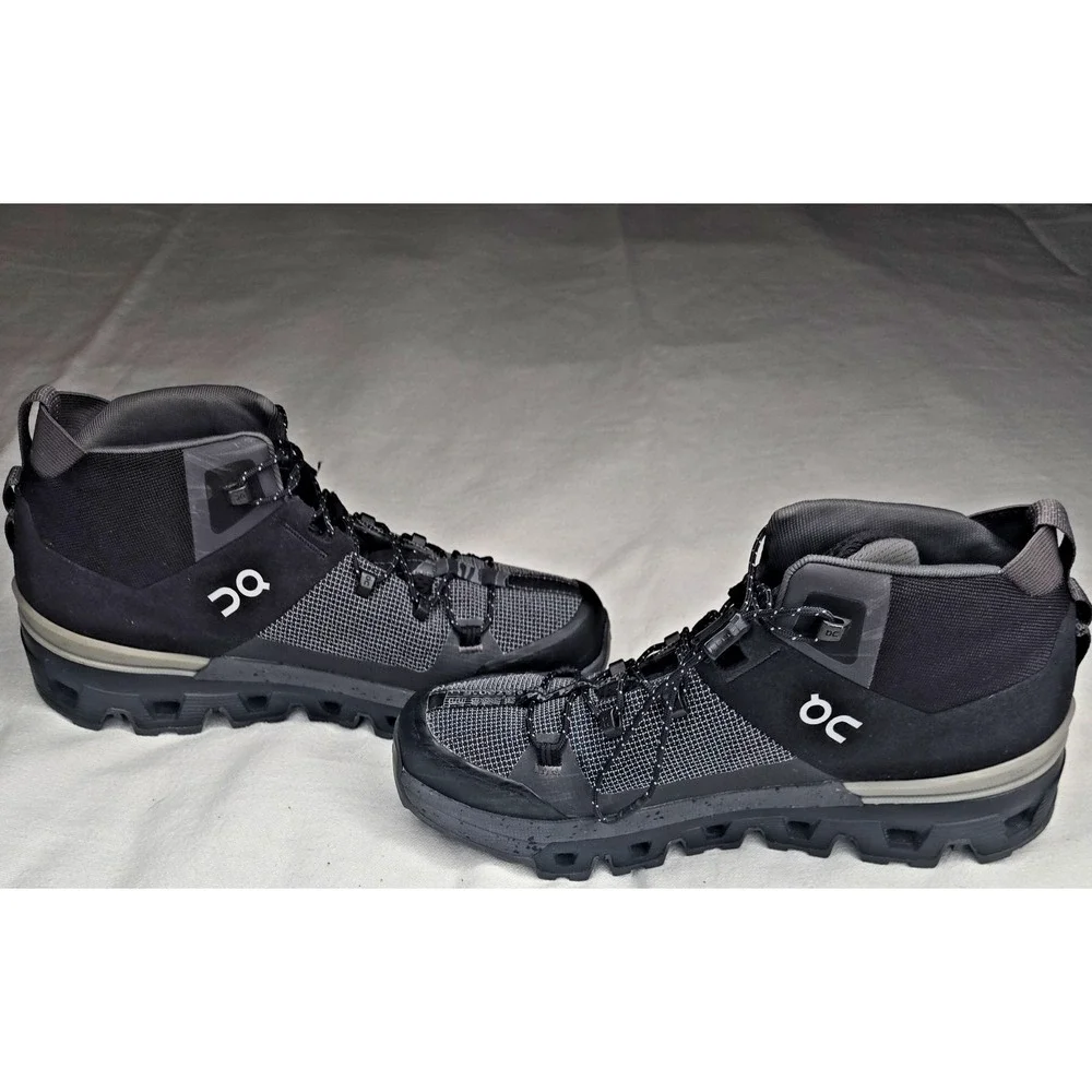 On Cloud Trax WP Trainers Waterproof Trainers Hiking Outdoor Black Shoes W7.5